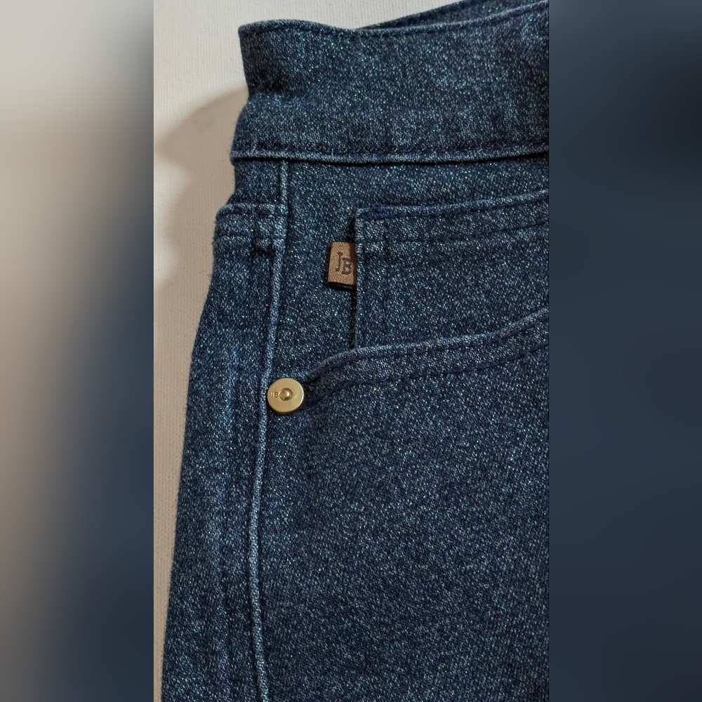 Judy Blue Feeling Glamorous Sparkle Flare Jeans Vintage 90's Y2K Hippie Sz 9/29 - Picture 13 of 16